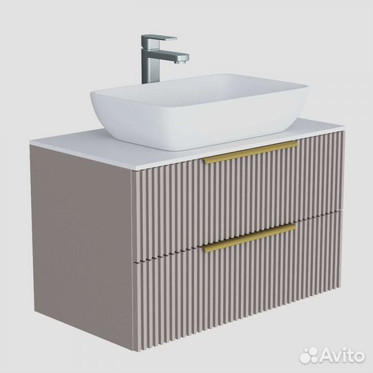 Тумба под раковину в ванну подвесная