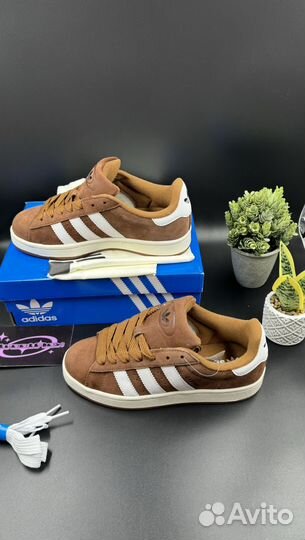 Adidas campus 00s коричневые