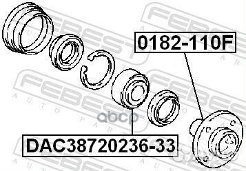 Toyota 43502-12090 0182-110F Febest