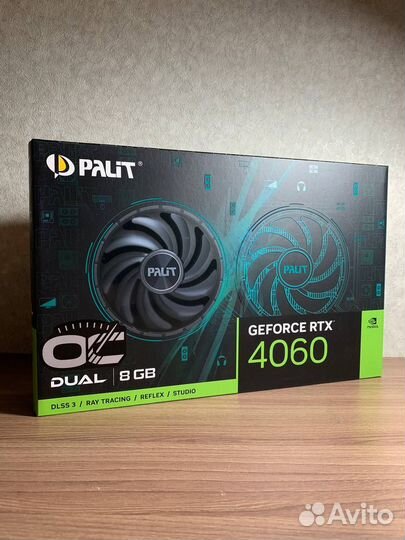 Видеокарта Palit nvidia GeForce RTX 4060 dual OC