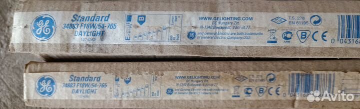 Лампа люминесцентная Standard F 18w/54 765