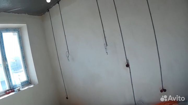 Штробление стен,закладка трассы кондиционера