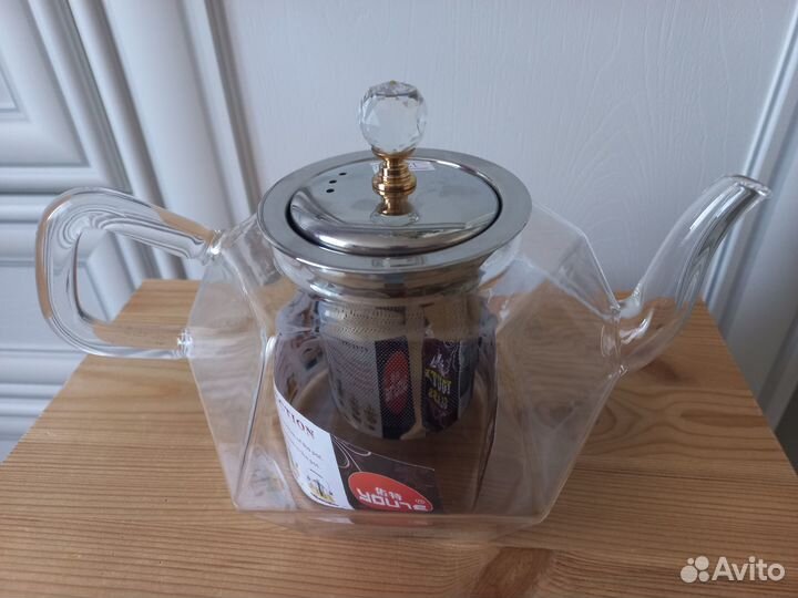 Новый заварочный чайник, термостекло