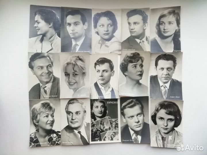 Коллекция открыток 60гг Артисты и актеры СССР 42шт