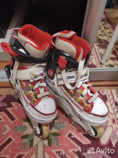 Роликовые коньки детские раздвижные размер 29-32