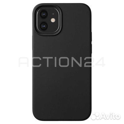 Чехол на iPhone 12 mini Silicone Case (черный)