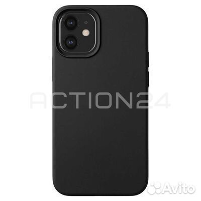 Чехол на iPhone 12 mini Silicone Case (черный)