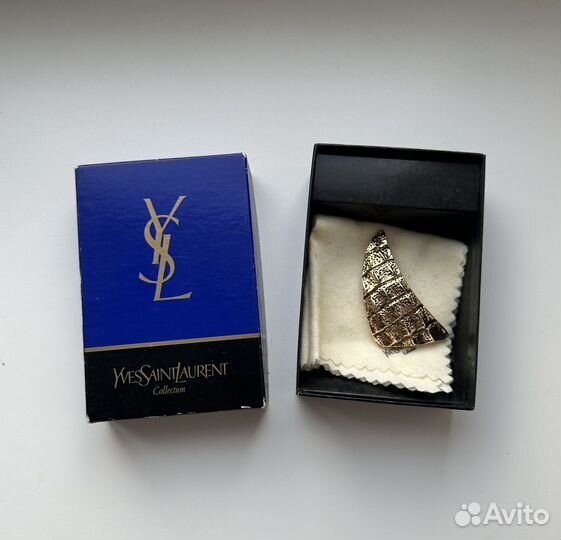 Ysl брошь винтаж луна