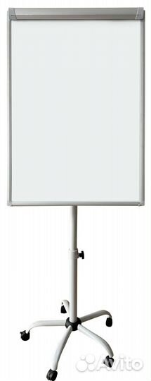 Доска-флипчарт на колесах, магнитная доска