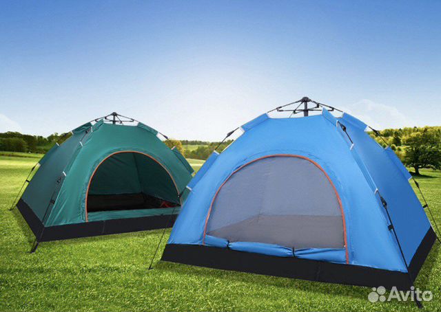 Туристическая палатка-автомат 2, 3, 4-х местная