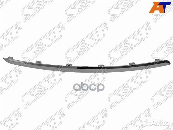 Молдинг бампера Peugeot 408 12-17 (Спереди