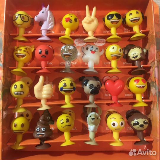Emoji(эмоджи)мания полная коробка прилипал