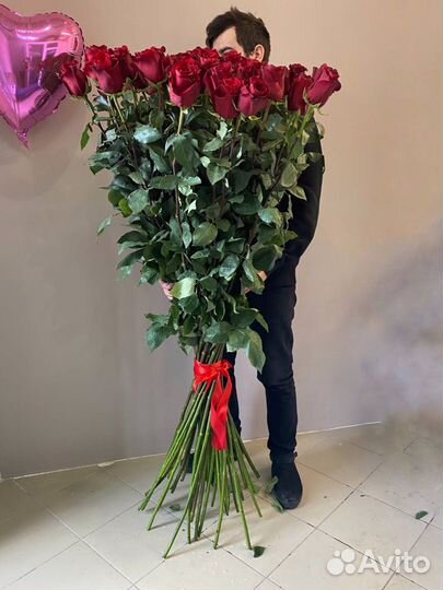 Розы-гиганты 140-150 см. Цветы. Букет