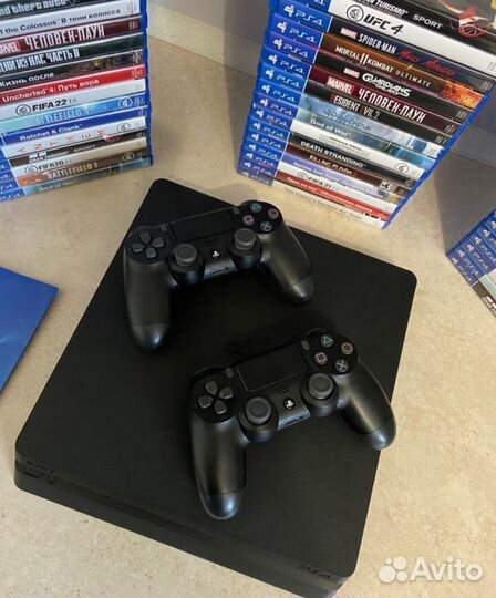 Sony PS4 Slim + 2Геймпада + 700Игр Delux Гарантия