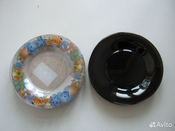 Тарелки стеклянные