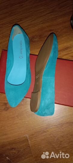 Балетки p.38/38,5 Замша натуральная Marco Tozzi