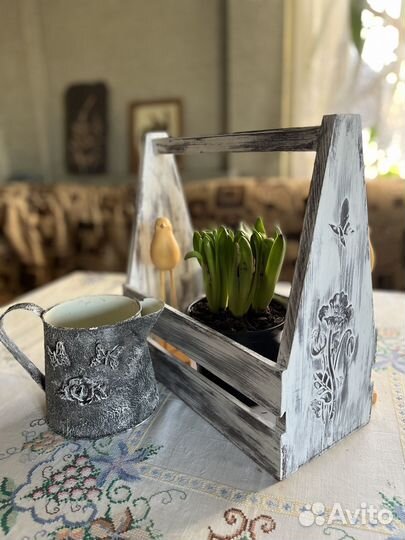 Ящик для цветов деревянный