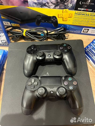 Ps4 slim 1тб +400 игр