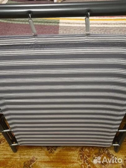 Раскладушка туристическая складная 197*73 труба 25