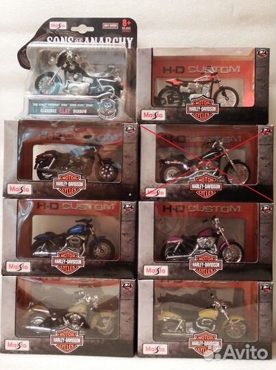 1/18 Модели мотоциклов Harley-Davidson / Maisto