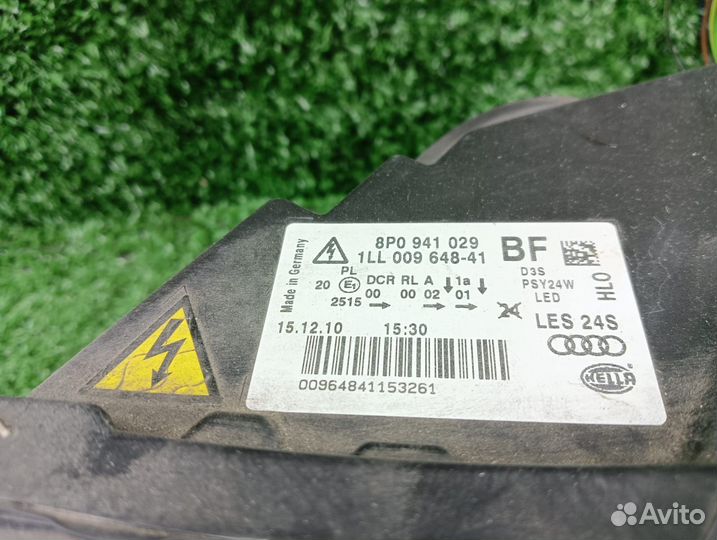 Фара левая ксенон рестайл Audi A3 8P Дефект верхне