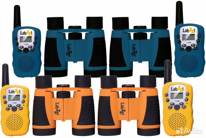 Комплект раций и биноклей Levenhuk LabZZ WTT10 Ora