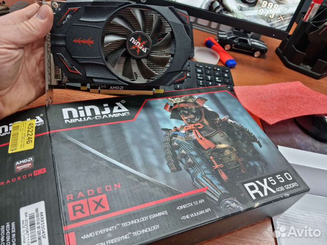 Видеокарта Radeon RX550 4gb Ninja купить в Брянске | Электроника | Авито