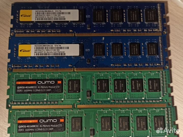 Оперативка DDR3 4Gb (в ассортименте)
