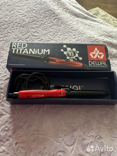 Плойка для волос 25 мм red titanium