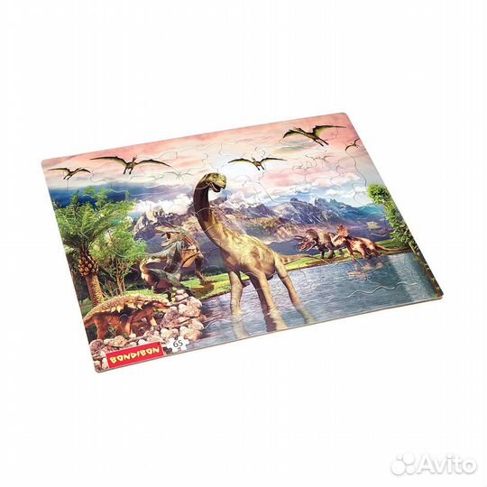 Пазл эра динозавров Bondibon, 65 деталей, 37*25см