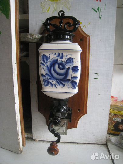 Кофемолка ручная гжель СССР