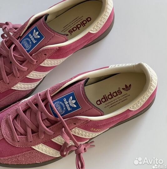 Кроссовки Adidas Gazelle Indoor Pink Cloud White