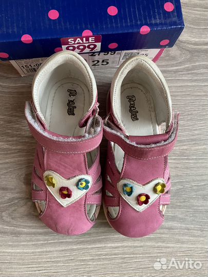 Сандали для девочки 25 размер