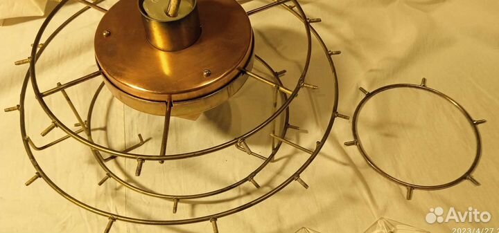 Люстра хрустальная Винтаж Искра СССР