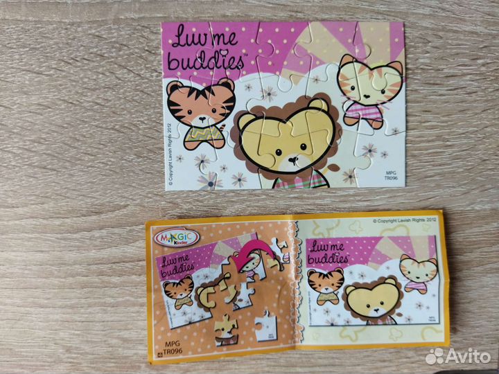 Паззлы киндер сюрприз коллекционные