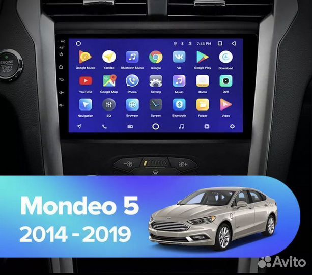 Штатная магнитола Ford Mondeo 5 2014 -2020