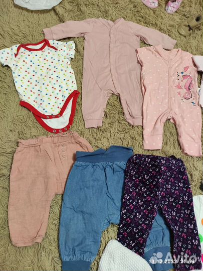 Пакет одежды на девочку 68-74