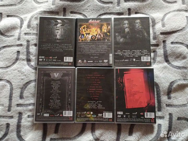 Музыкальные двд,групп Ария,Кипелов,Мастер