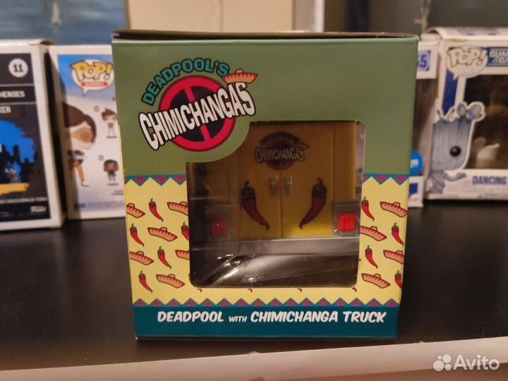 Deadpool with chimichanga truck dorbz