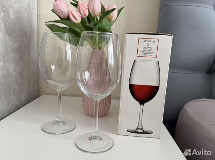 Бокалы новые для вина