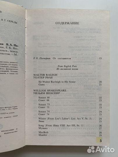 Зарубежная поэзия в переводах Пастернака