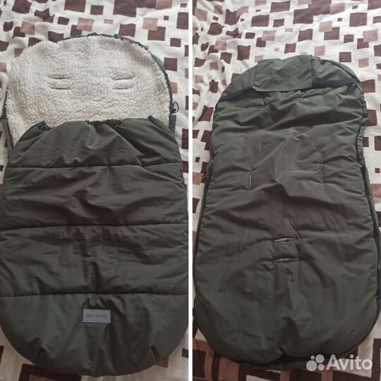 Конверт зимний в коляску в санки меховой