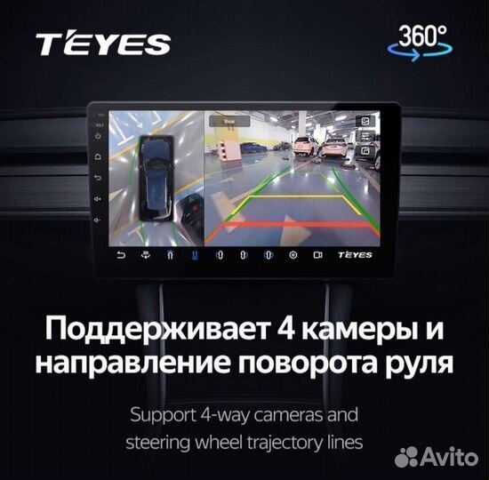 Магнитола Teyes cc3 6/128 круговые камеры 360