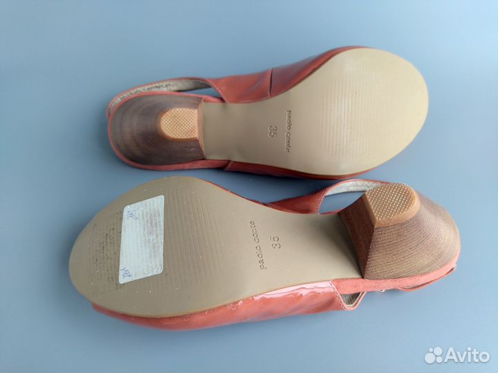 Лаковые босоножки размер 35