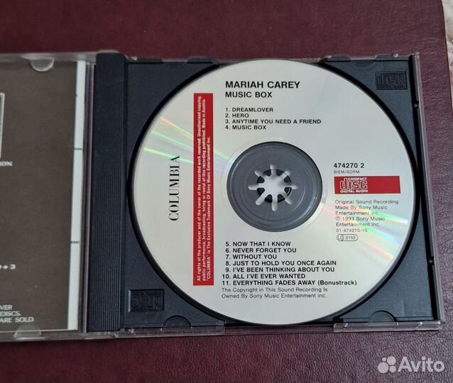 Cd диски Мэрайя Кэри Издание Австрия 1993г