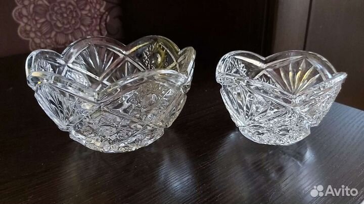 Хрустальная конфетница СССР