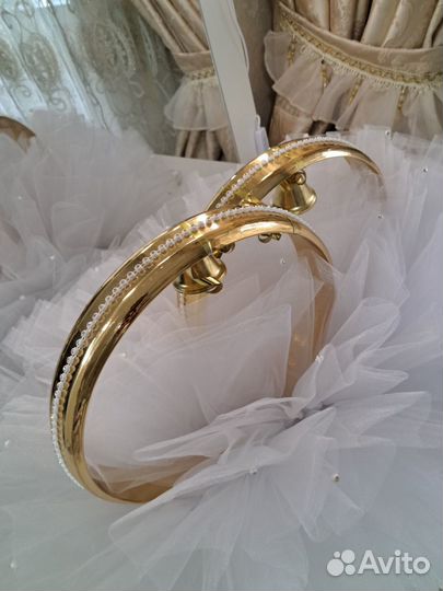 Кольца на машину свадебные