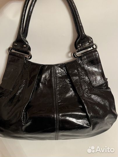 Сумка италия gilda tonelli натуральный лак