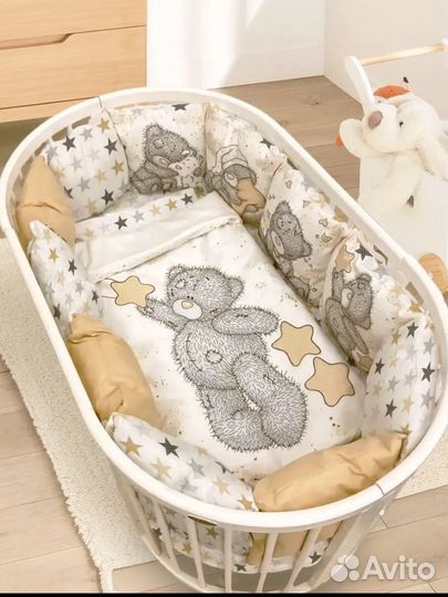 Бортики в детскую кроватку с одеялом