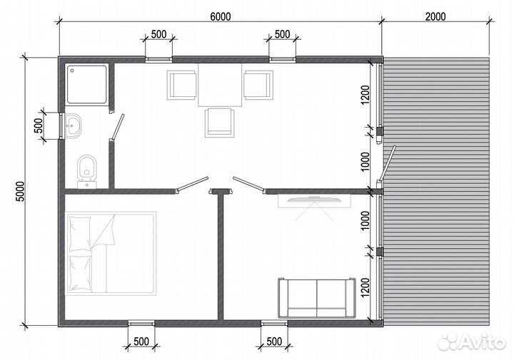 Модульный дом 30 м/2